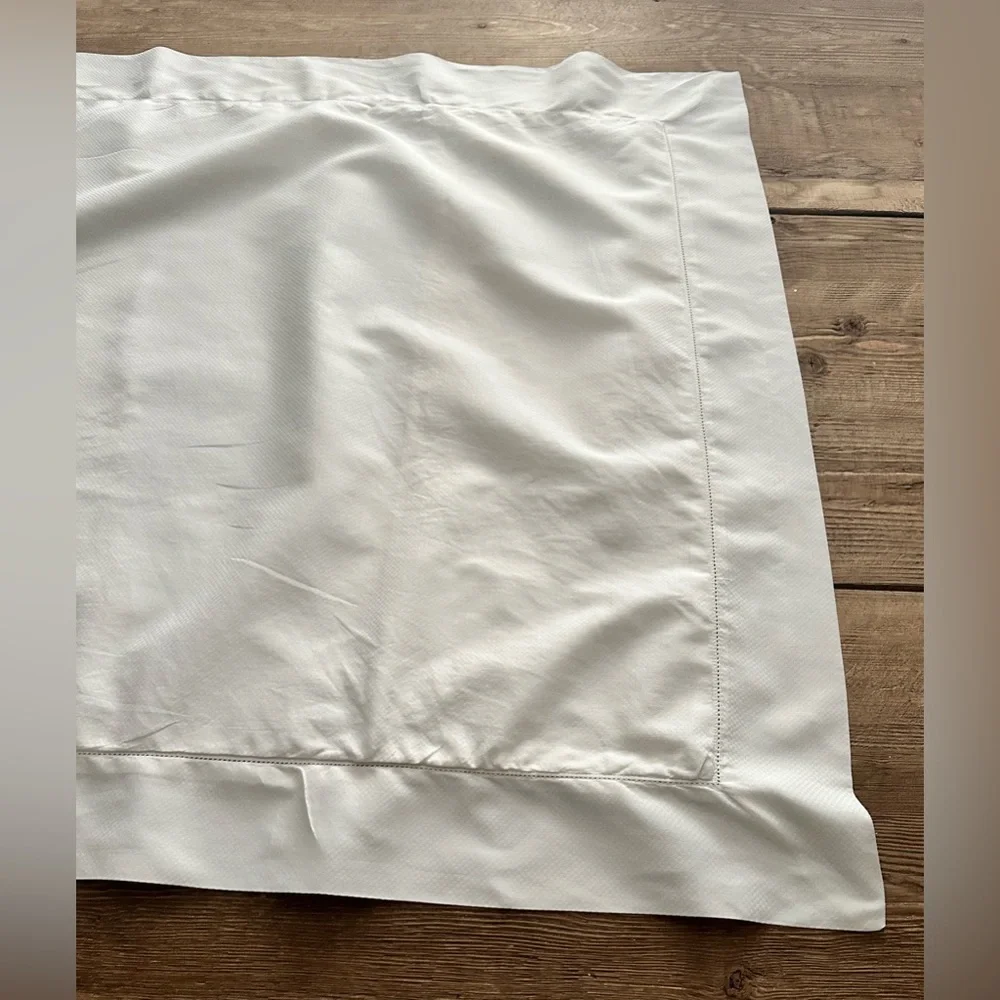 Portico luxury linens. Set of two ivory euro shams